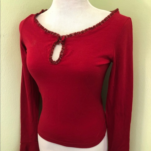 Moschino Tops - Moschino Women’s Top Size 6 Bright Red